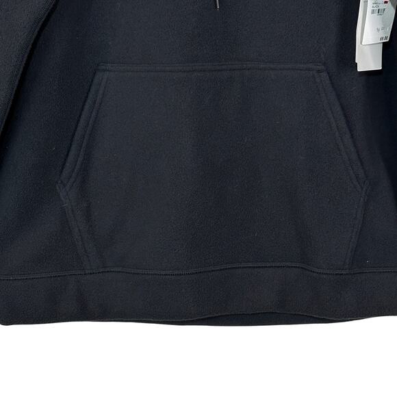 Zella Fleece Hoodie Black with Thumbholes Women XS NWT After Workout - Picture 10 of 12